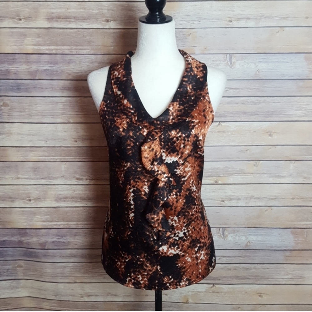 THE LIMITEDStylish Brown and Black Women's Top